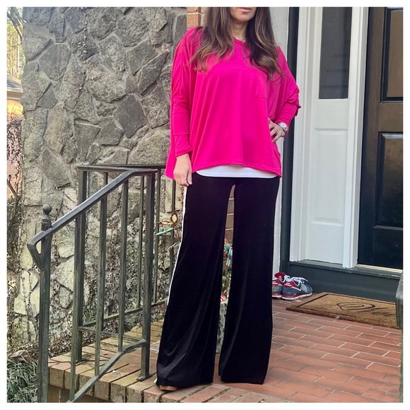 XL Boho Oversized Knit Boxy Top pink - Picture 2 of 6